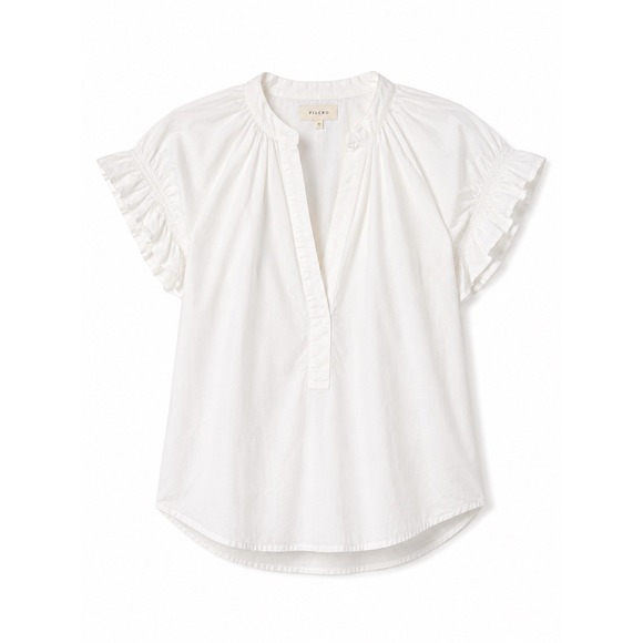 Anthropologie Tops - Anthropologie Pilcro Blouse M Tatum Cottagecore Romantic Puff Sleeve Peasant Top